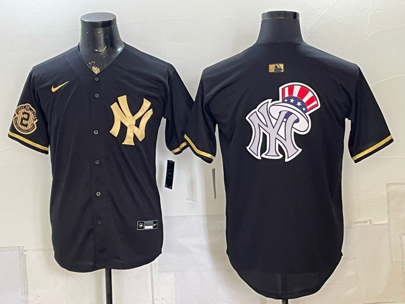 Men 2026 New York Yankees blank black Nike MLB Jersey 08040019->new york yankees->MLB Jersey